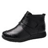 Damen Echtleder Stiefeletten Dicke Sohle Plüschschuhe Damen Winter Warme Schuhe Mode Cooles Schuhwerk Größe 35-41