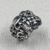 Full Skull Rings Vintage Stainless Steel Skeleton Punk Style Party Halloween  Accessories Man Finger