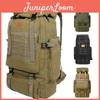 80l Taktischer Canvas-Rucksack für Camping und Wandern mit kratzfestem Material und Mehrfach-Taschen-Design