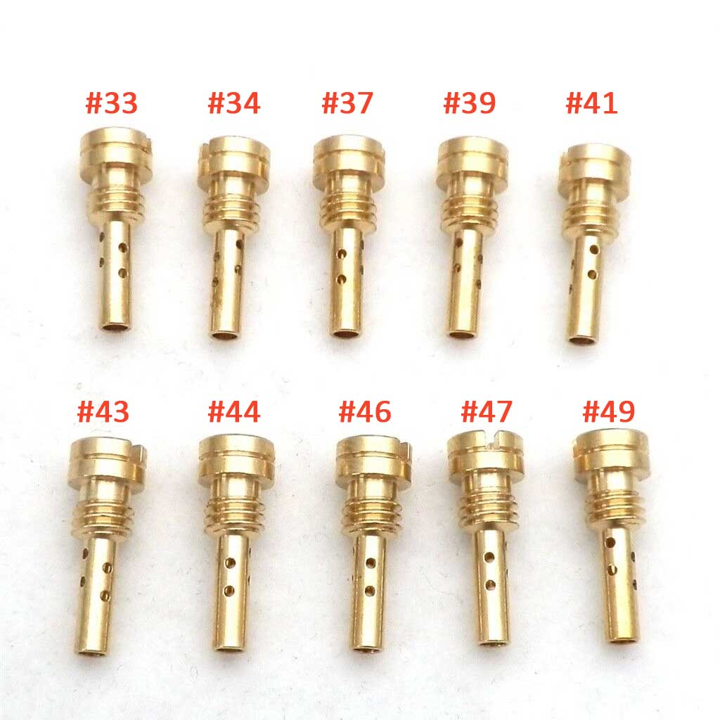 10pcs Slow Pilot Jet 4.5X0.75mm Thread for Keihin Kawasaki CV CVK FCE FCR Carburetor N424-25 Injector Nozzle