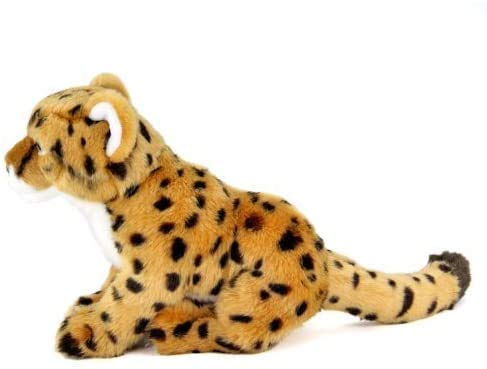 Carolata Cheetah Plush Toy (Baby/Real Animal Family/Soft Touch) Realistic Animal Toy Doll Gift Present Birthday (Twice Tested) / Christmas Present