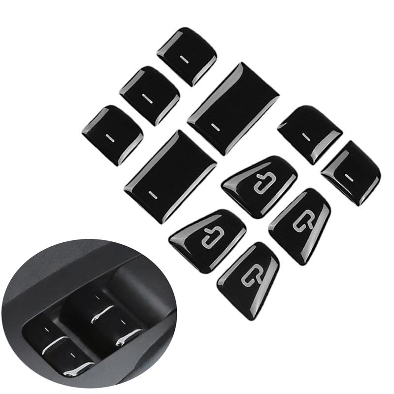 

11 шт. Накладка-декорация на кнопку открытия двери, накладка на кнопку стеклоподъемника, наклейка-защита на панель, подходит для Tesla Model 3 Y 2017-