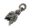 [FORTUNA] Leaf Bell Arabesque Pattern Pendant Top, Sterling Silver 925, Gentle Sound
