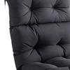 Outdoor Backrest Chair Cushion, Rocking Cushion with Ties, Soft High Back
