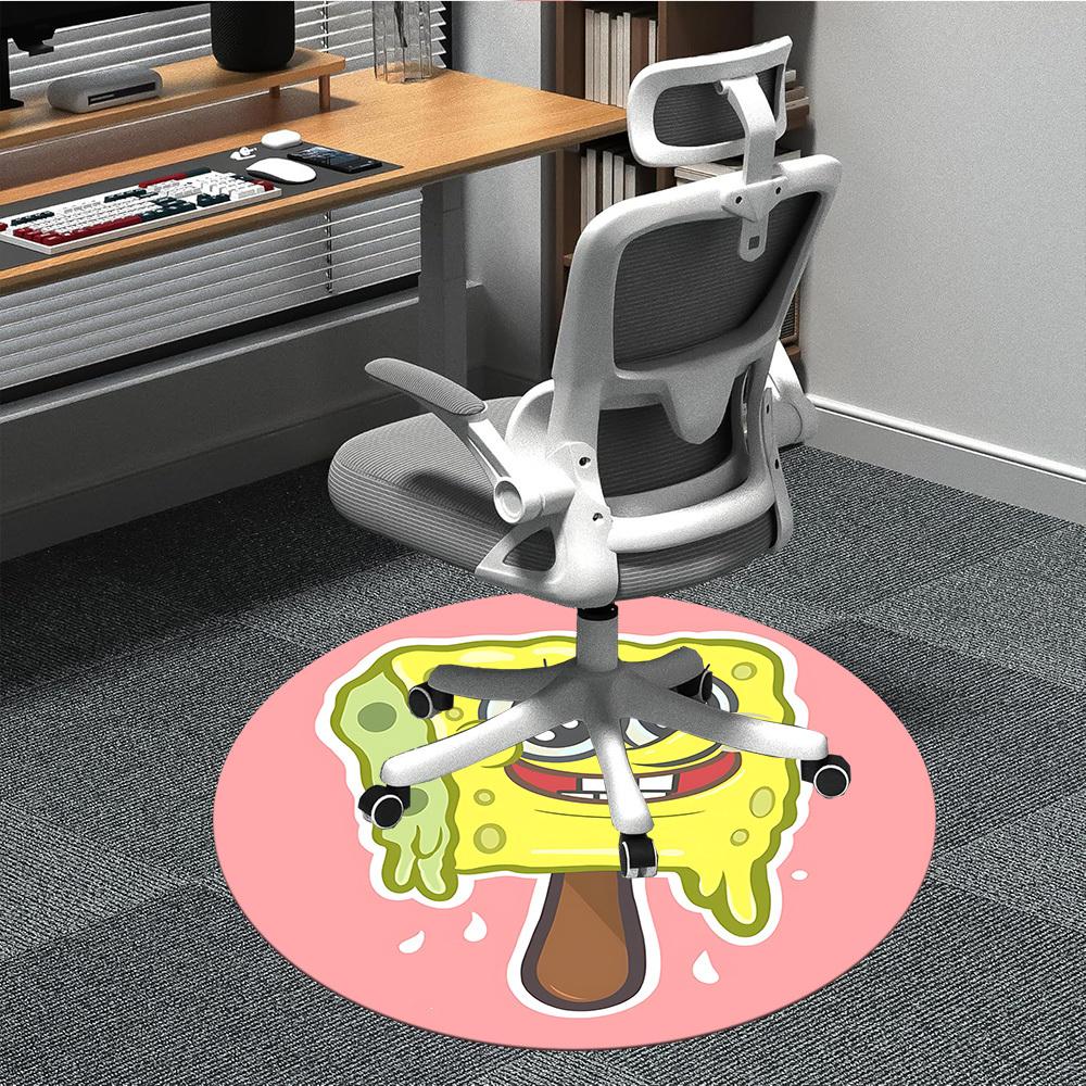 

1pc SpongeBob SquarePants Office Round Area Rug, Under Office Chairs Bedroom Living Room Home Decor a1016307 80cm by 80cm