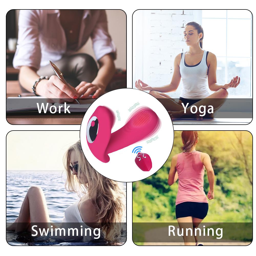 დისტანციური მართვის ტარებადი ვიბრატორი დილდო ვიბრატორები ქალებისთვის G- წერტილი კლიტორის უხილავი შარვალი ვიბრაციული სათამაშოებიAA