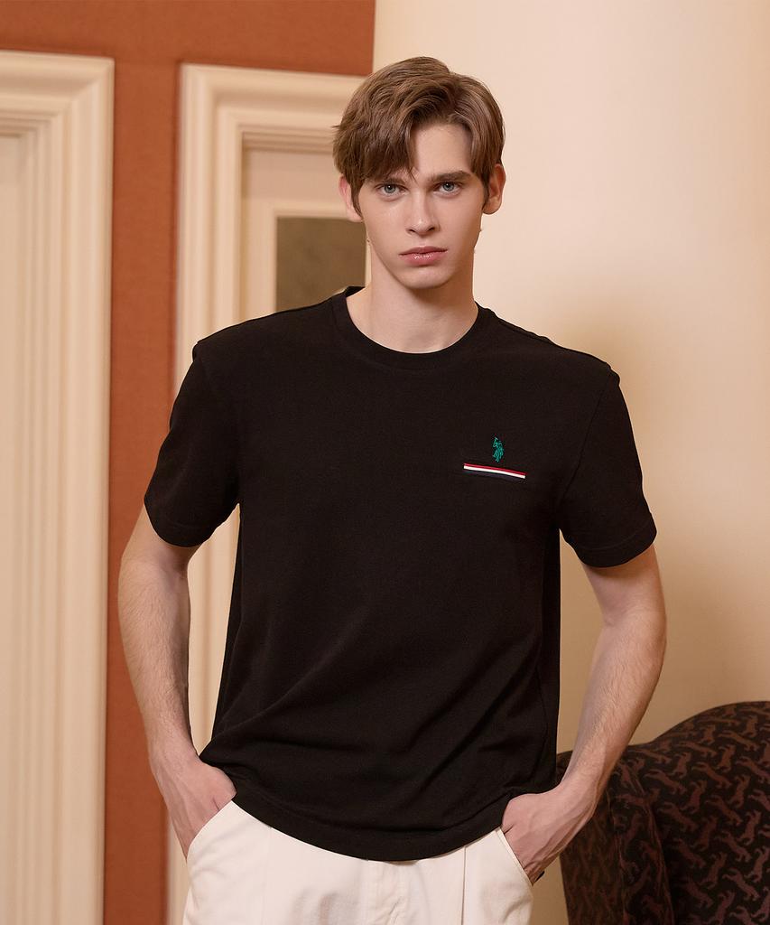 USPOLOASSN Summer Pq Round T-Shirt_Black