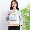 Women's Color Contrast Backpack Large Capacity Student Schoolbag Outdoor Backpack