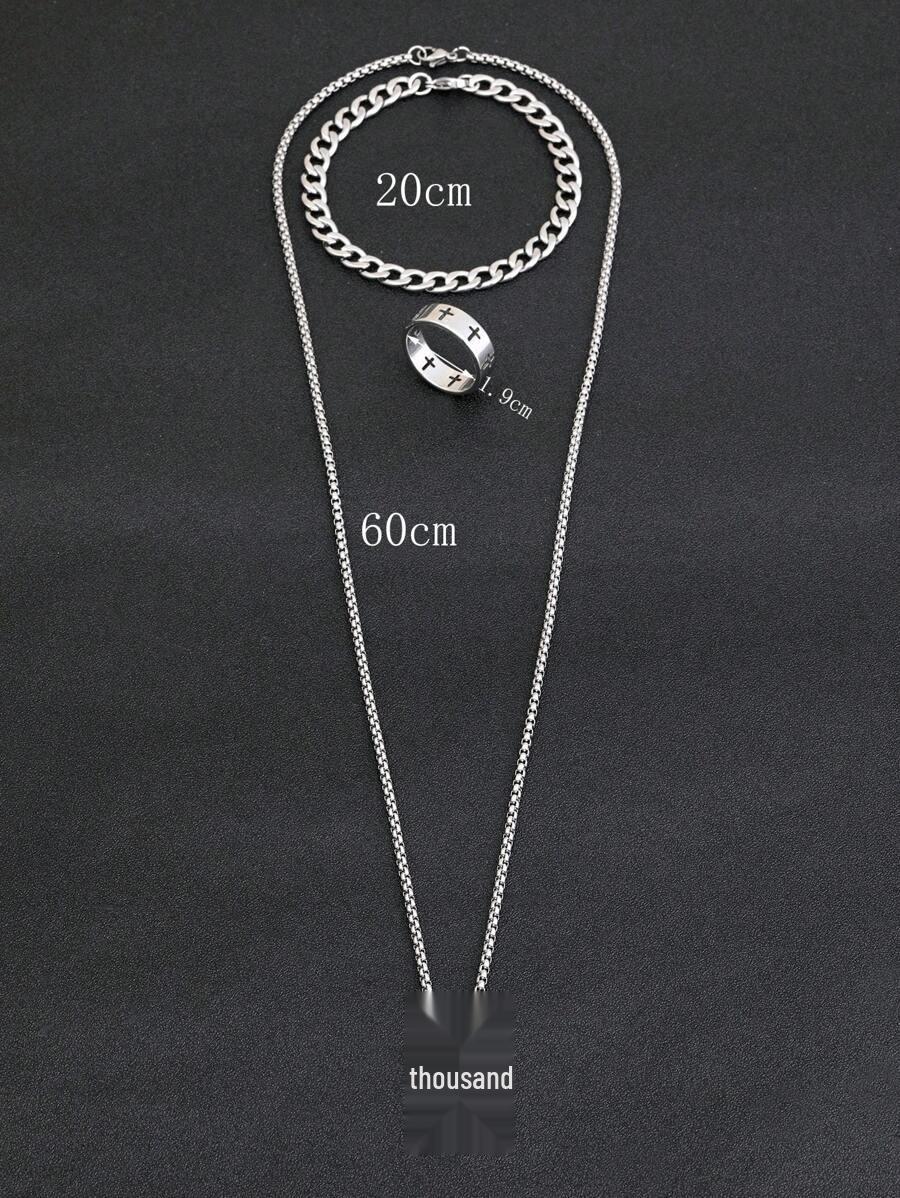 

Ретро Темный Крест Набор из трех предметов - Модный европейский и американский стиль, Лидер продаж, Устойчивый к выцветанию