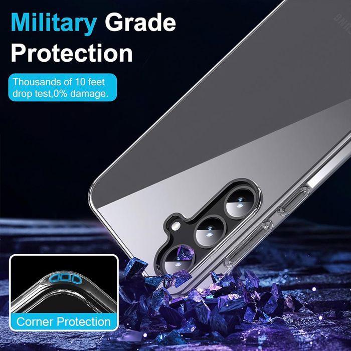 Coque pour Samsung Galaxy A37 5G, Silicone Transparent Antichoc Anti-Rayures Slim Léger
