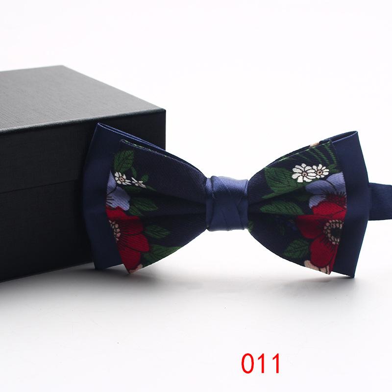 Shuangpin Men'S Bow Tie Business Trend Color Weaving Jacquard Suit Accessories Retro Bow Tie