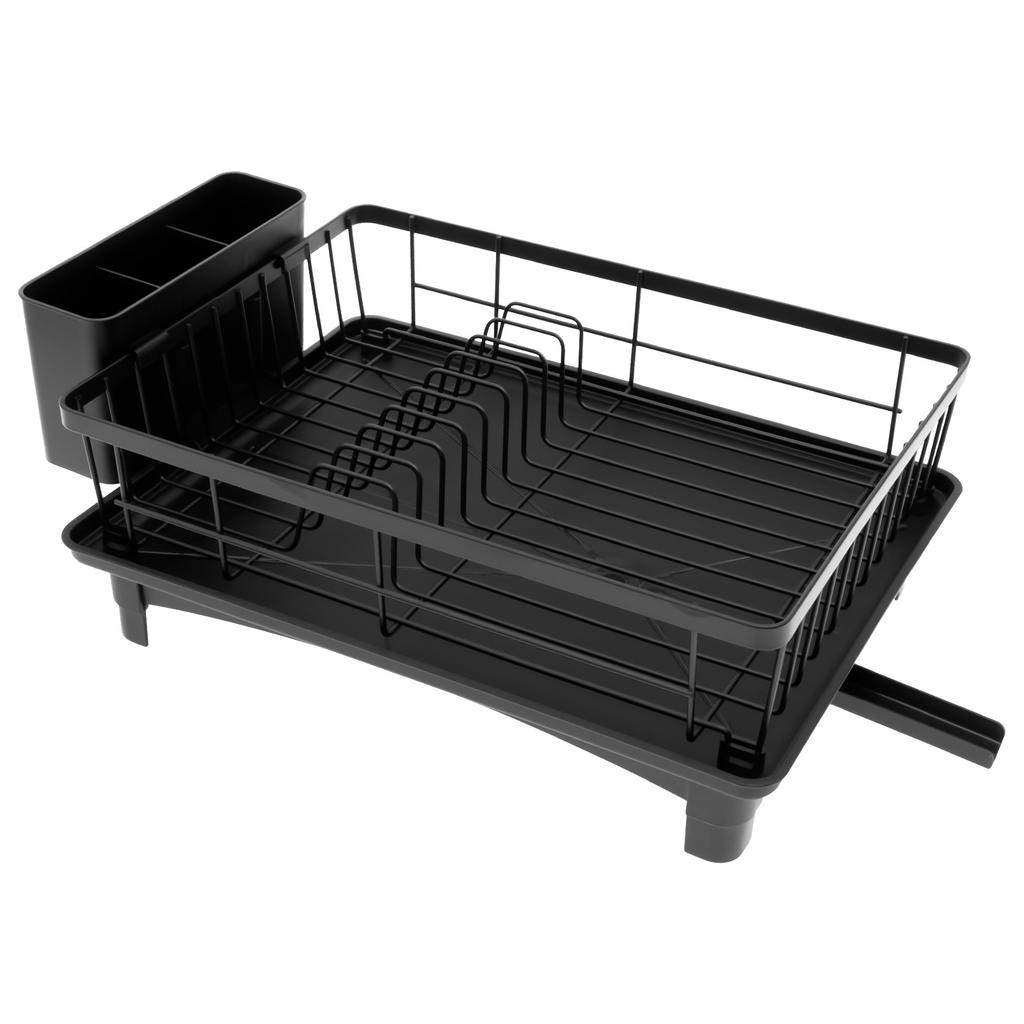 Dish Drying Rack for Kitchen Counter Multifunctional Large Capacity Flatware Dish Drainer With Utensil Holder Countertop Rack