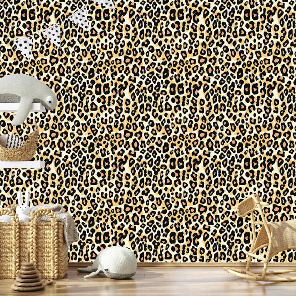 Animal Skin Wallpaper Brown, Beige, Cream and Gold 50x1000