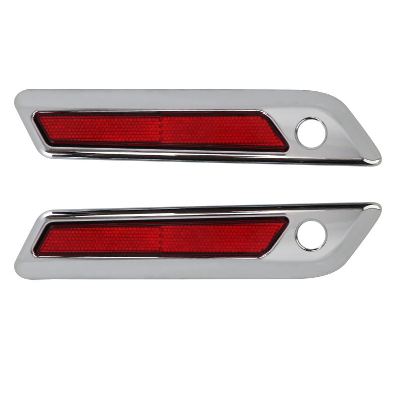 Motorrad Zubehör Hartschalenkoffer Verriegelungsabdeckung Reflektoren ABS Für Harley Touring Road King Road Glide Street Glide 2014-up