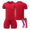 2425 Portugal Home Football Jerseys Shorts And Socks Set New Season Shorts And Socks Adult And Children Size Set