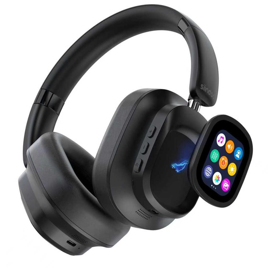 ANC Bluetooth Sportkopfhörer mit Touchscreen - Over-Ear, Geräuschunterdrückung, Transparentes Modell 930plus