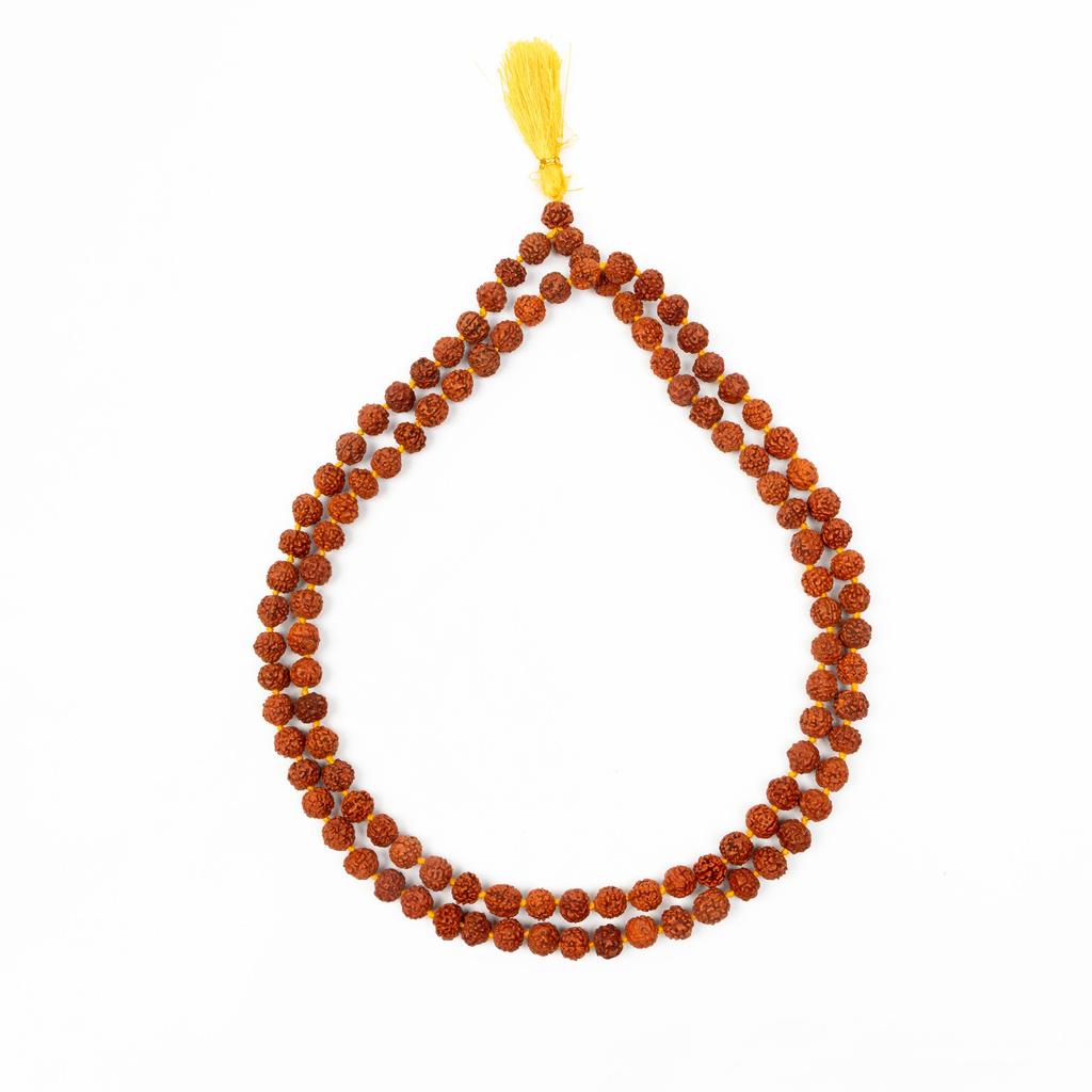 7MM Sacred Rudraksha Mala|Authentic Meditation Beads for Spiritual Prayer, Yoga, and Positive Energy| Japa Mala from Genuine Rudraksha Seeds