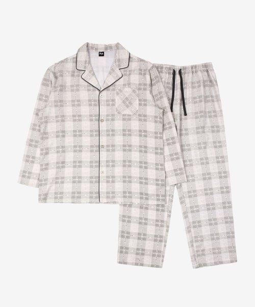 [FILA] Holiday Check Print Men s Pajama Set FI4PJG1403MOTL [Shipped from Korea] 100% Authentic Oatmeal - 100