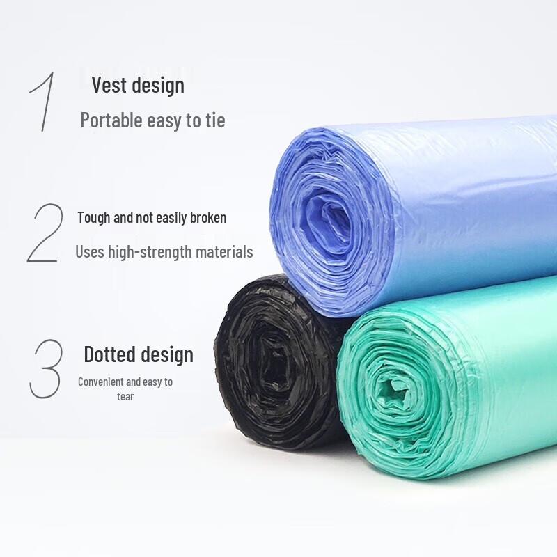 Miaojie Medium Tie-Handle Vest Garbage Bags
