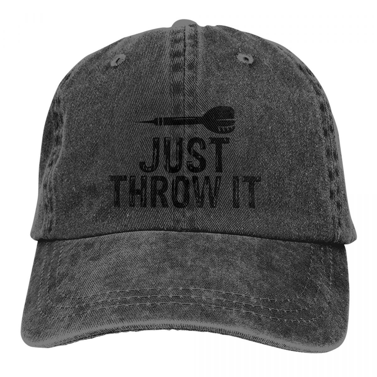 

Pure Color Dad Hats Just Throw It Women s Hat Sun Visor Baseball Caps DART DARTS Board Arrow Target Peaked Cap One Size