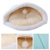 Cat Sleeping Bag Semi Closed Fluffy Soft Washable Cat Bed for Indoor Cats Puppy Kitty KittenMint Green