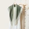 Twill silk triangular scarf, clothing accessories, cashew nut double-sided printed belt, versatile women's rhombus silk scarf, bag head, fart curtain.