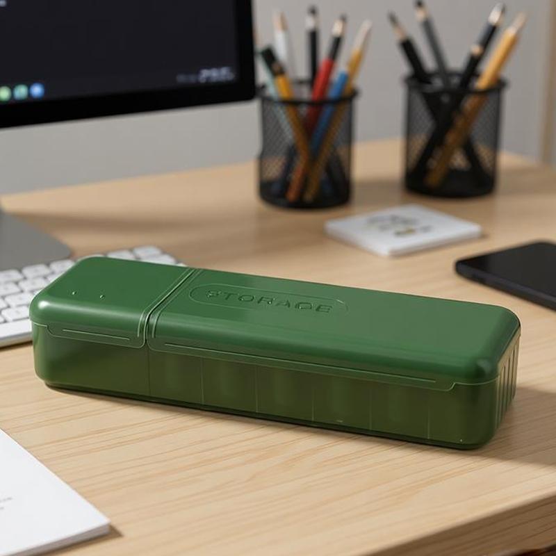 

1Pc Desktop Covered Data Cable Storage Box Power Charging Cable Sorting Tool Charger Storage Box Say Goodbye To Clutter