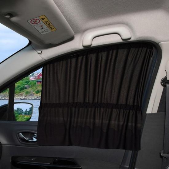 2PCS Car Side Window Sunshade Covers Suction Cup Privacy Curtains UV Protection