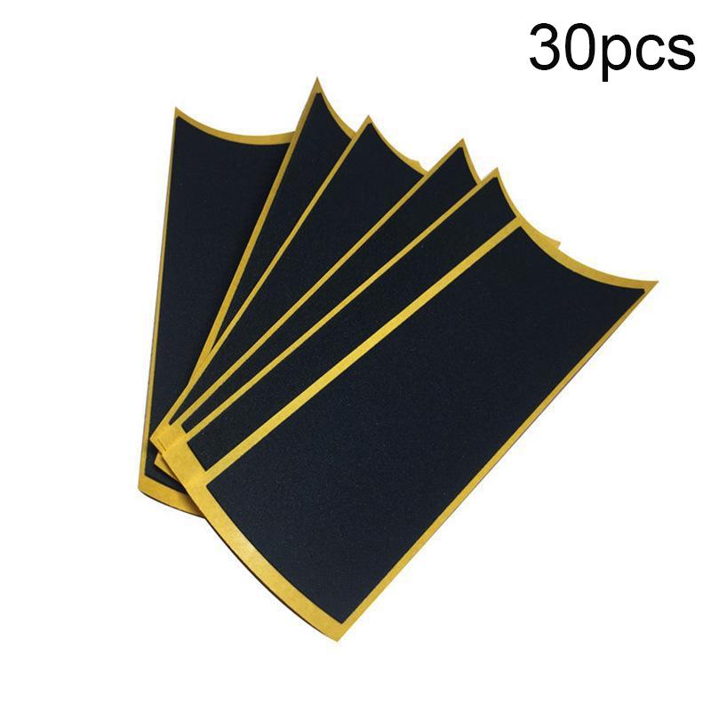 30pc Finger Skateboard Grip Tape With Non Slip Surface Strong Adhesive For Fingerboard Fans Daily DIY Use
