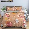 Merry Christmas King Queen Duvet Cover XMAS Bedding Set for Kid Santa Claus Quilt Cover Cartoon 2/3pcs Polyester Comforter Cover
