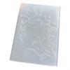 Raised Flower Texture Embossing Folder Plastic Paper Craft Template for Journals 55KF