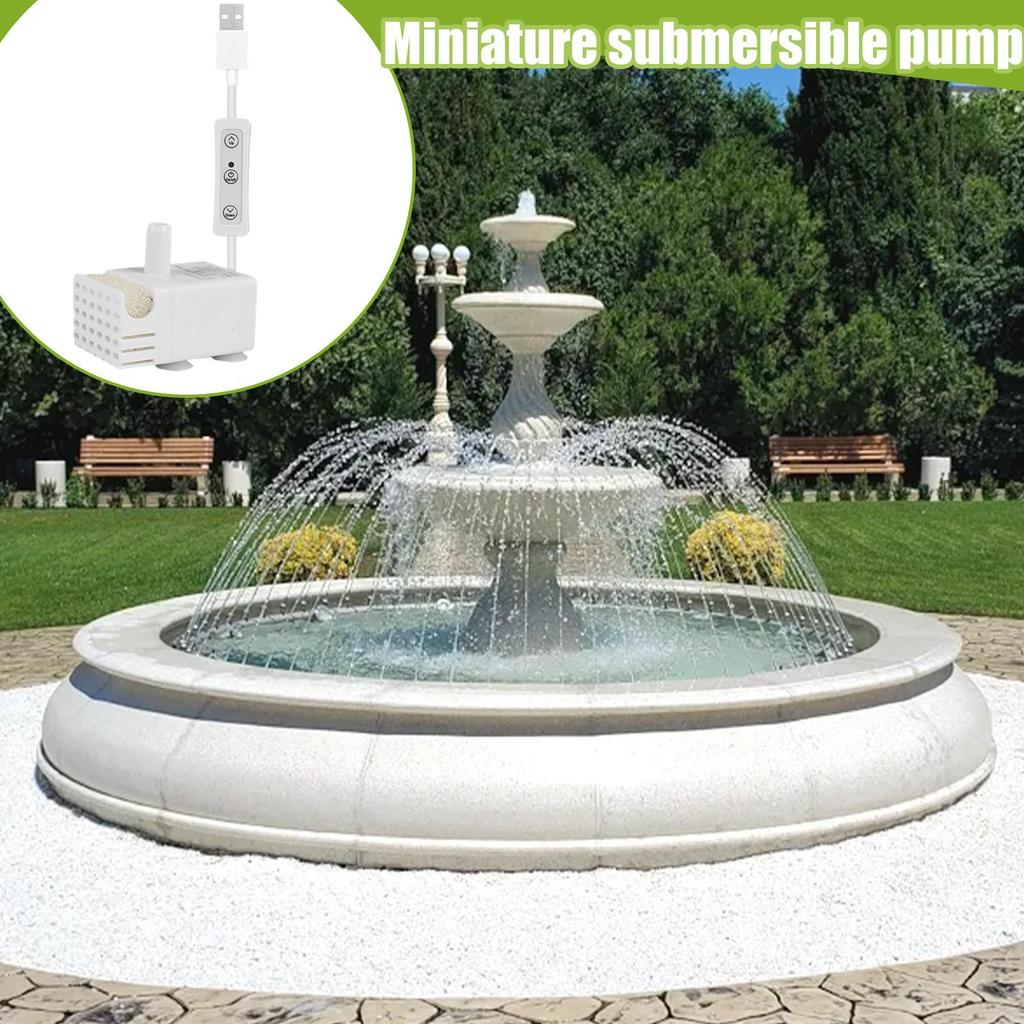 Cat Fountain Pump Submersible Pump Circulation System Silent For Fish Tank Hydroponics Pet Drinking Fountain