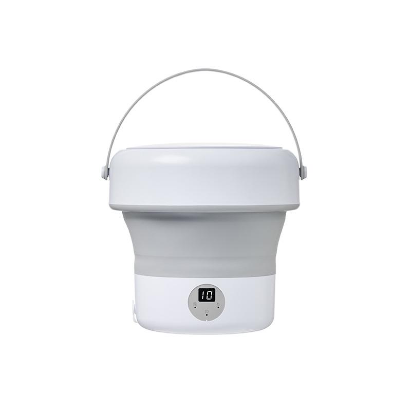 Compact Folding Mini Washing Machine for Students - Perfect for Underwear and Socks.