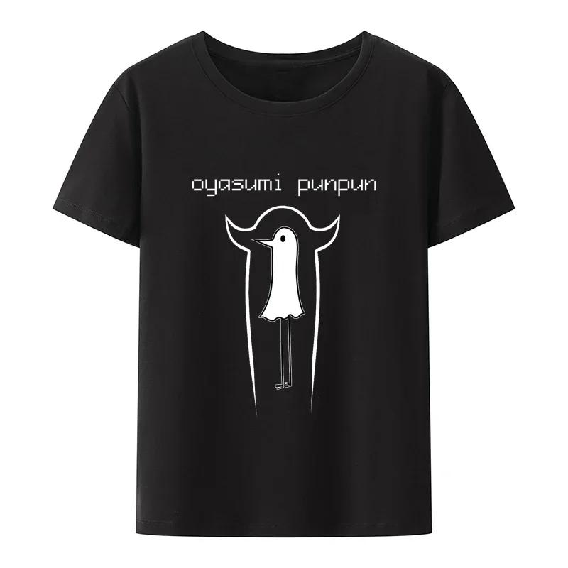 Oyasumi PunPun Modal Print T-Shirts Funny Anime Streetwear Camisetas Men Women Short-sleev Fashion Harajuku Cartoon Tee Shirt