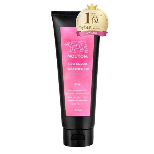 MOUTON Neo Color Butter Pink Color Treatment, 250g, Hair Color Care, Flash Pink [Bleach Care & Hair Repair]