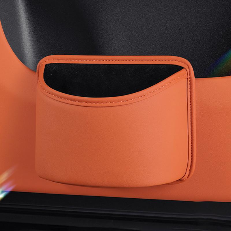 Autotür Becherhalter Leder Aufbewahrungstasche Universelles Rückseiten-Clip-Design Getränkehalter Organizer Box Wasserdichte Sitzrücken Aufbewahrungstasche