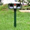 Solar Ultrasonic Animal Repeller for Birds, Dogs, Cats, Snakes, Insects, and Rodents - Outdoor Use for Orchards
