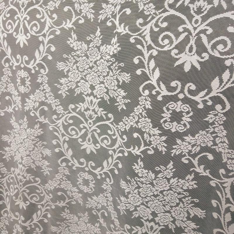 1PCS Romantic White Jacquard Short Curtain Valance Kitchen Home Living Room Door Balcony Window Shades Screen