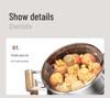 Large Capacity 2-Layer Stainless Steel Steamer Pot for Cooking and Stewing