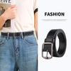 Women's Fashion Alloy Buckle Leather Belt - Versatile Thin Waistband for Jeans, Black or Brown (2026)
