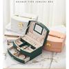 Multi-layer lockable jewelry box, jewelry storage box, princess children's jewelry box, ear jewelry drawer-type storage box
