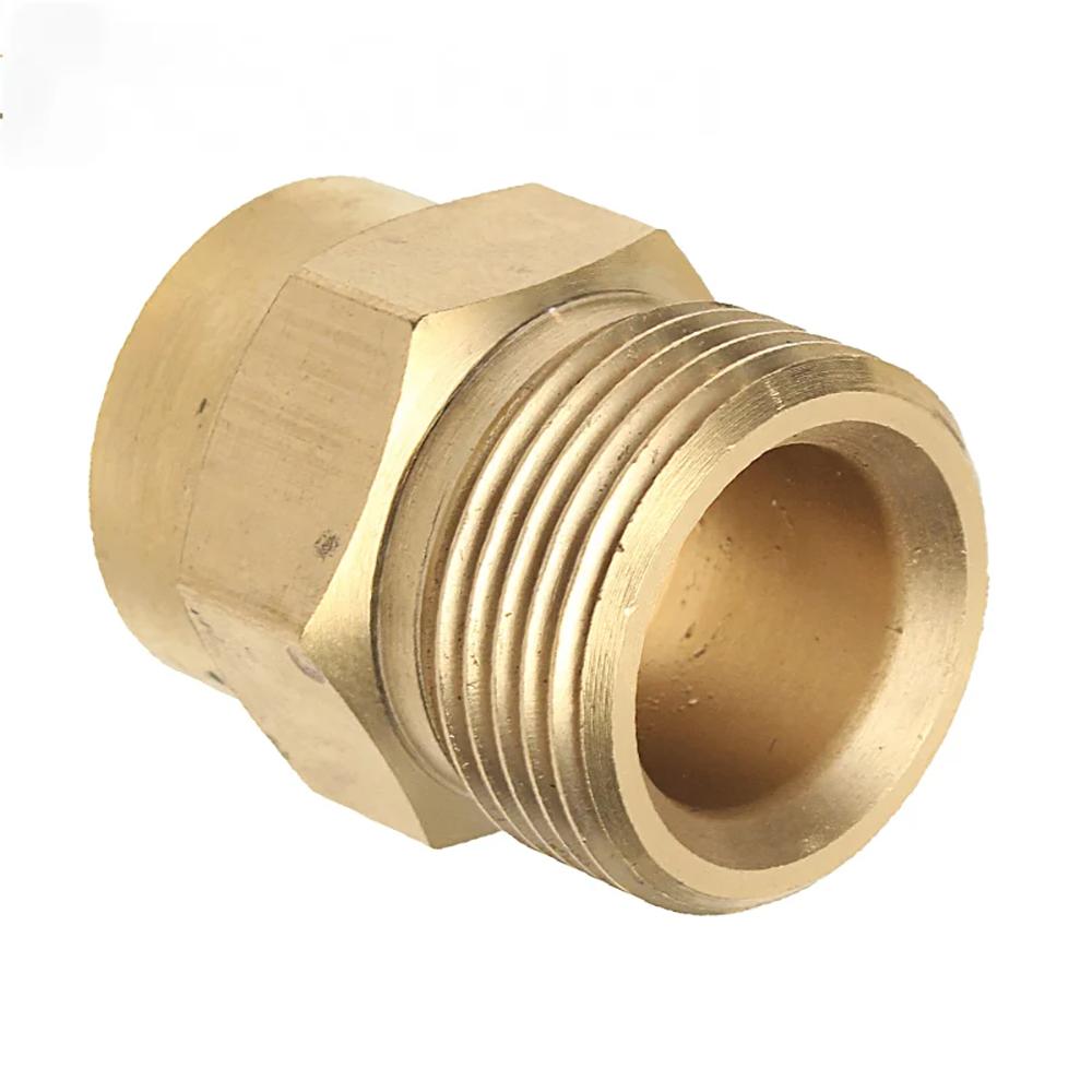1/2 Stück M22 14mm Messing Unterlegscheibenadapter Schaumlanzenadapter Kupplung F2 Für Hochdruckreinigerpistole und Schlauchanschlusskupplung
