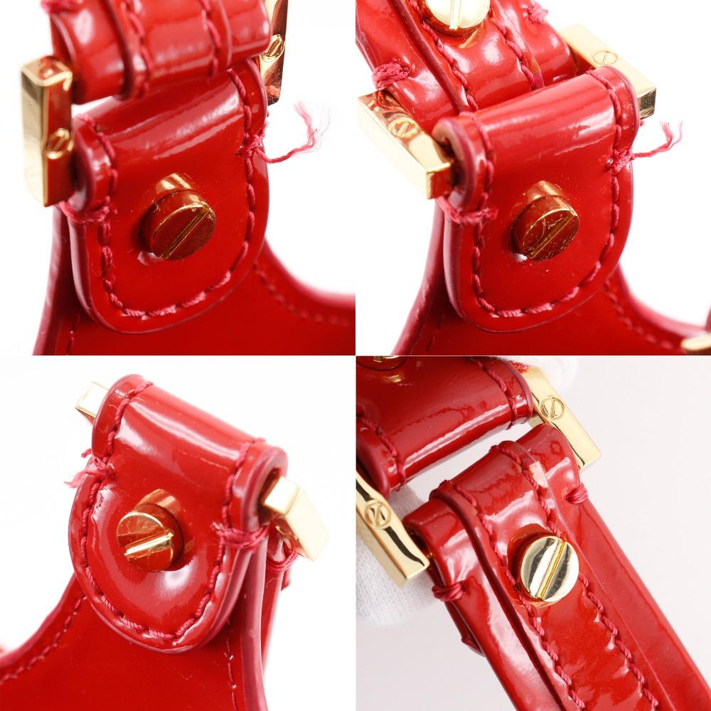 Tory Burch Logo-Tasche mit Lochmuster Rotes Emaille Damen Gebraucht