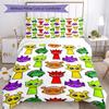 3pcs Sprunki Bedding Set Duvet Cover Closure Includes 1 Duvet Cover & 2 Pillowcases, Soft and Comfortable for All Seasons.