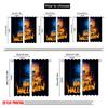 2pcs,2D Plane Printing Creative Curtains Halloween Ghost (14) Versatile Fabric (without Rod) Room Decor Ldeal for Bedroom Living