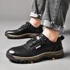Casual Shoes Men's Spring New Low-top Lace-up Hiking Shoes British Business Leather Shoes Men's