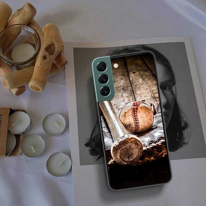 Baseball Phone Case For Galaxy A55 A35 A25 A15 A03S A04S A05S Samsung A20E A30 A40 A50 A70 A71 A51 A41 A31 A10S A21S Cover Capa