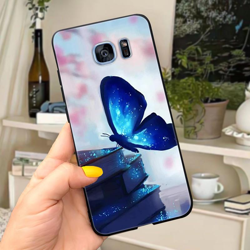 For Samsung Galaxy S7 edge Case Cover Cute Letters Soft Silicone Coque Phone Case For Samsung s 7 S7 edge S7edge G930 G935 cases