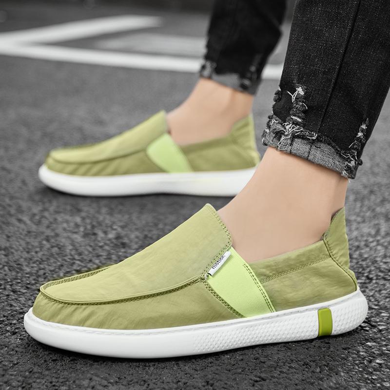 Men Canvas Shoes Fabric Fashion Causal Men Shoes for Men Driving Shoes Soft Comfortatble Man Footwear Lightweight Casual