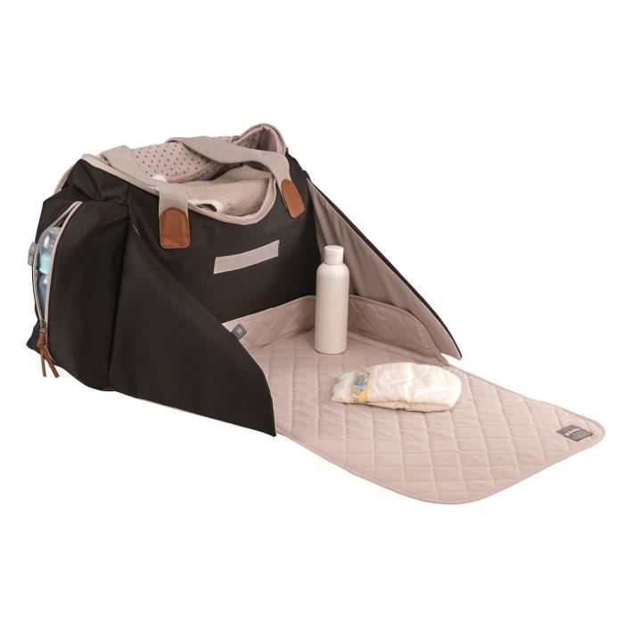 Sac à langer - beaba - sydney ii - modulable - grande contenance - noir